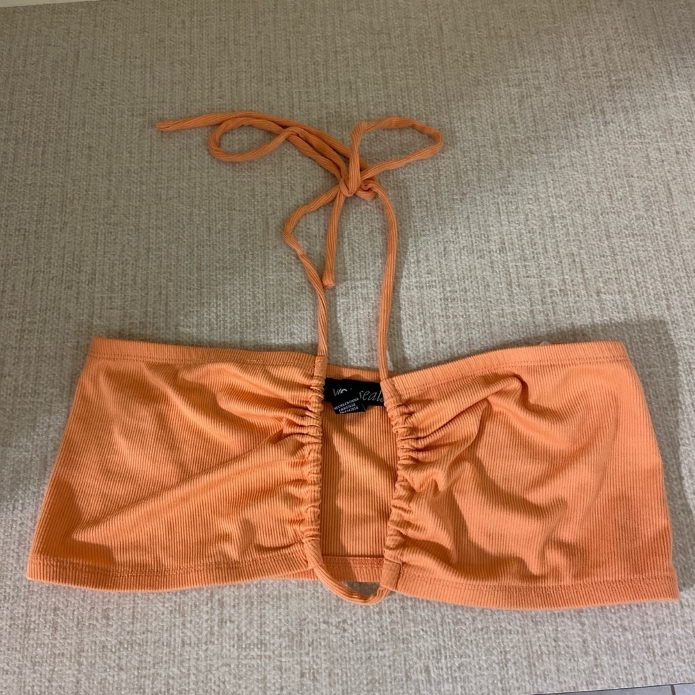 Orange Crop Top by Wet Seal